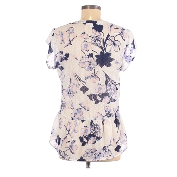 DR2 Daniel Rainn Floral Peplum Top Size Small - Picture 12 of 12